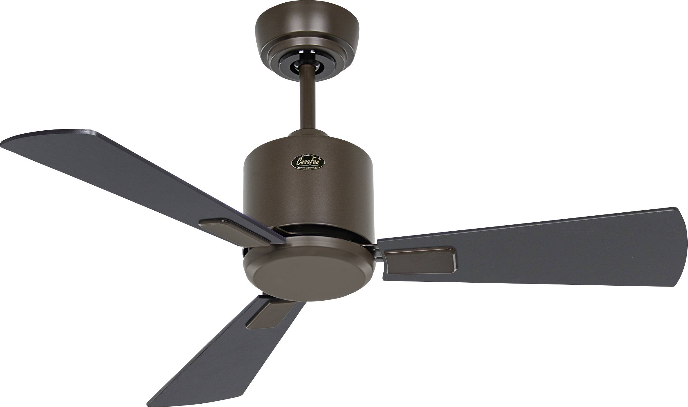 CasaFan ECO NEO III 92 BZ-SW/TK WiFi Flügel Schwarz/Teak Wentylator sufitowy 12 W (Ø x W) 92 cm x 360 mm brąz pilot zdal - obrazek 1
