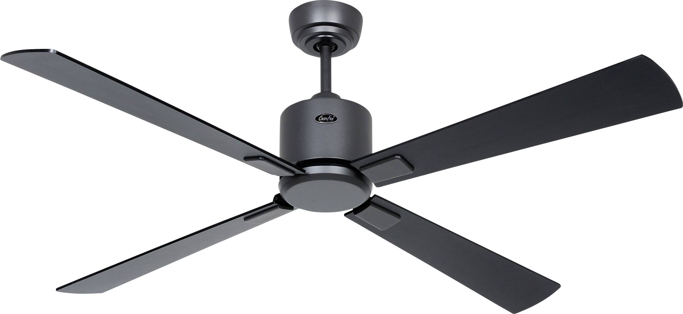 CasaFan ECO NEO III 132 BG-SW/TK WiFi Flügel Schwarz/Teak Wentylator sufitowy 27 W (Ø x W) 132 cm x 360 mm ciemnoszary p - obrazek 1