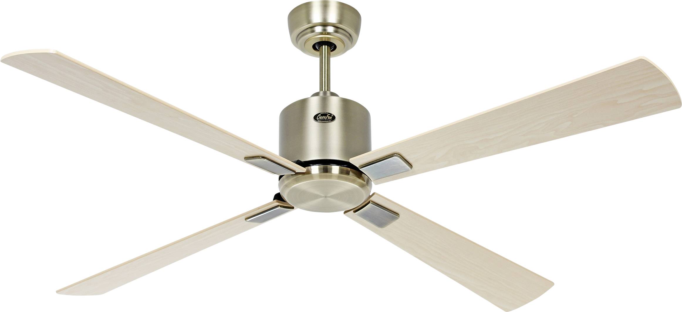 CasaFan ECO NEO III 132 MA-AH/BU WiFi Flügel Ahorn/Buche Wentylator sufitowy 27 W (Ø x W) 132 cm x 360 mm mosiądz antycz - obrazek 1