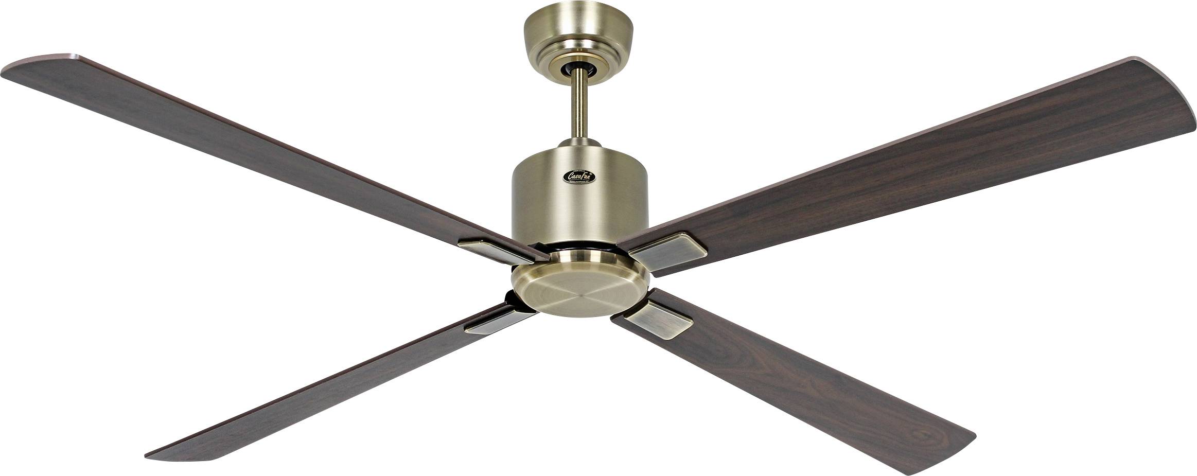 CasaFan ECO NEO III 152 MA-NB/KI WiFi Flügel Nussbaum/Kirsche Wentylator sufitowy 27 W (Ø x W) 152 cm x 360 mm mosiądz a - obrazek 1