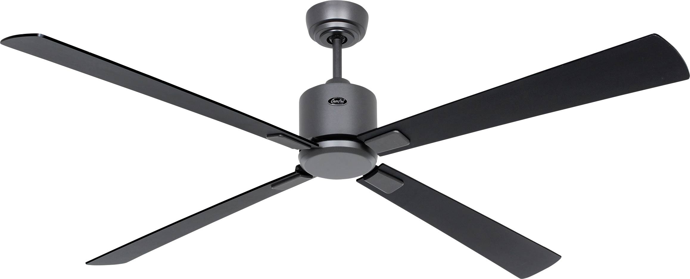 CasaFan ECO NEO III 152 BG-SW/TK WiFi Flügel Schwarz/Teak Wentylator sufitowy 27 W (Ø x W) 152 cm x 360 mm ciemnoszary p - obrazek 1
