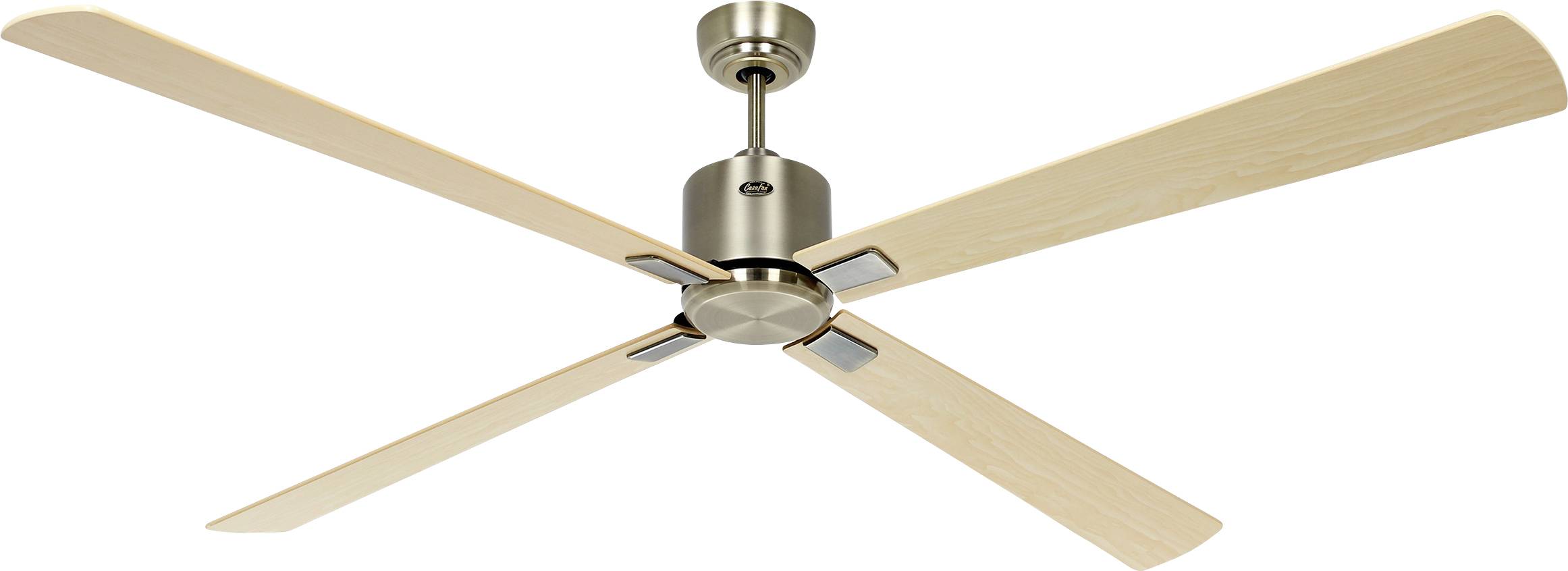 CasaFan ECO NEO III 180-4 MA-AH/BU WiFi Flügel Ahorn/Buche Wentylator sufitowy 28 W (Ø x W) 180 cm x 360 mm mosiądz anty - obrazek 1