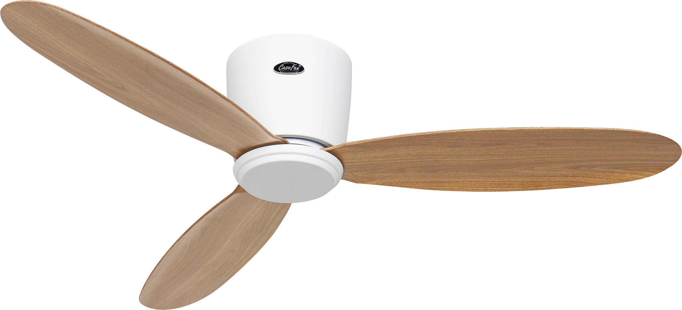 CasaFan ECO PLANO II 112 WE-EN WiFi Wentylator sufitowy 13 W (Ø x W) 112 cm x 160 mm biały pilot zdalnego sterowania, ti - obrazek 1
