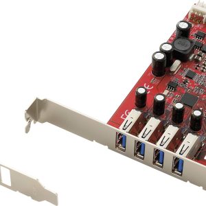 Karta kontrolera USB 3.2 Gen 1 Renkforce RF-1973646 4 porty PCI Karta kontrolera USB 3.2 Gen 1 Renkforce RF-1973646 4 porty PCI