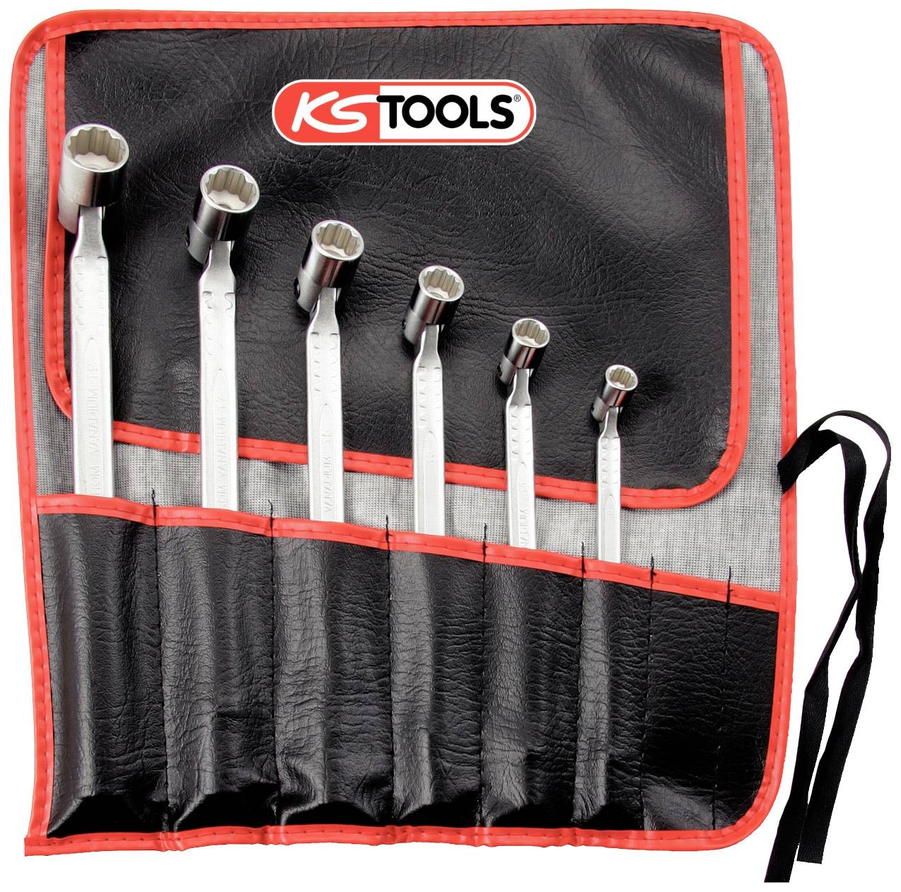 KS Tools 517.0310 5170310 Zestaw kluczy dwuprzegubowych 8 - 19 mm Kształt końcówki wewnętrzny sześciokąt 1 szt. - obrazek 1