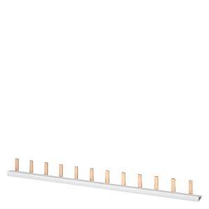 Siemens 5ST3736 Szyna zbiorcza z bolcem, odporna na dotyk, 10 mm², 2-fazowa + HS, długość 214 mm, możliwość cięcia Szyna - obrazek 1