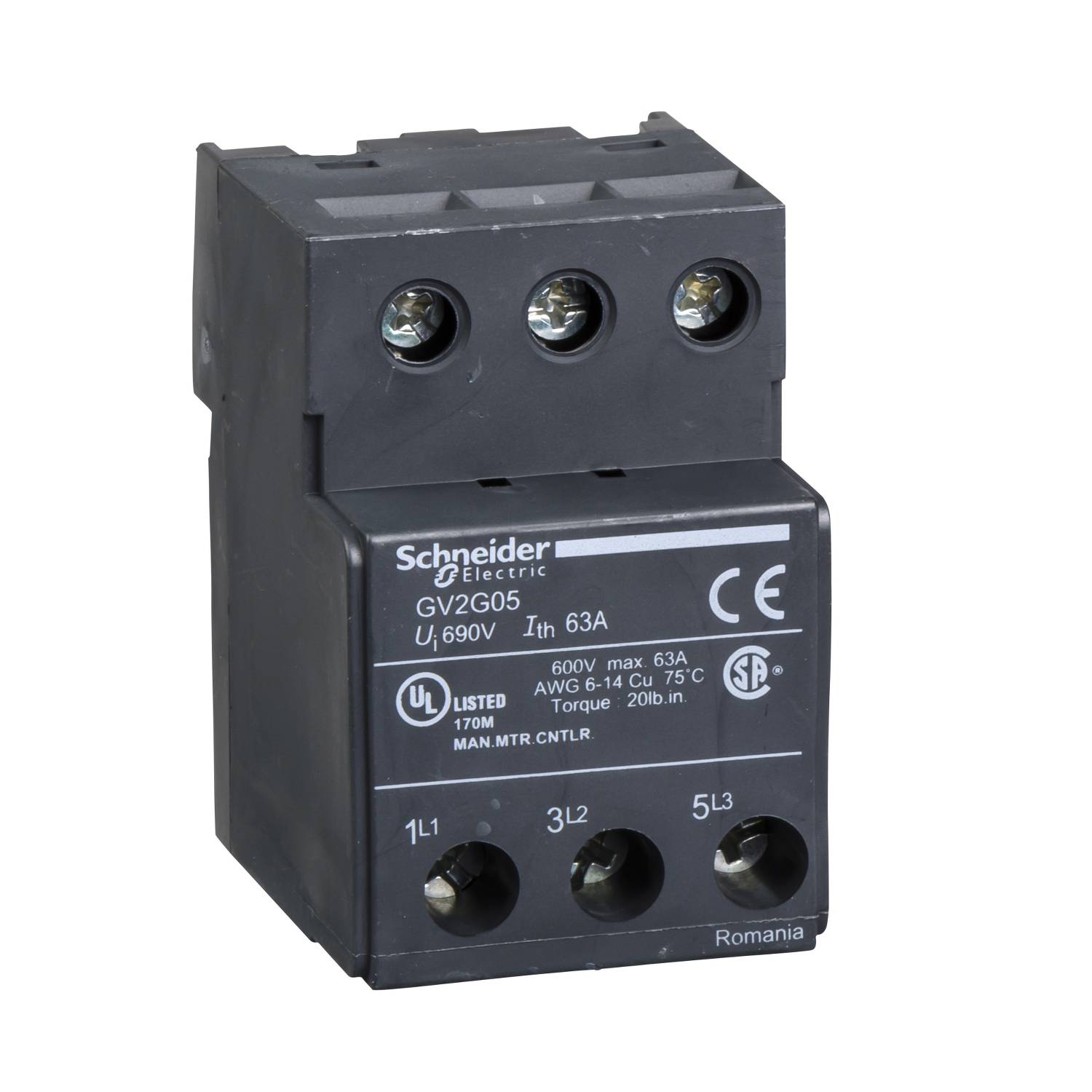 Schneider Electric GV2G05 Blok przyłączeniowy do szyn zbiorczych Jednostka łącząca 1 szt. - obrazek 1