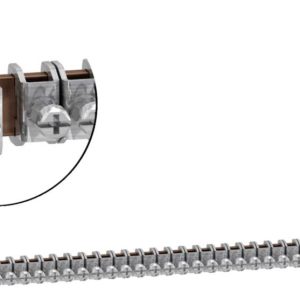 Schneider Electric LVS04202 PrismaSeT-P, Linergy TB, szyna uziemiająca, przekrój 12x3mm, zaciski 1×16-35mm² i 20×2,5-16m