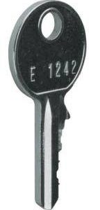 Hager FZ596 Uniwersalny klucz zamienny Hager FZ596 do zamka FZ597N o numerze 1242E Klucz zapasowy 1 szt. Hager FZ596 Uniwersalny klucz zamienny Hager FZ596 do zamka FZ597N o numerze 1242E Klucz zapasowy 1 szt.