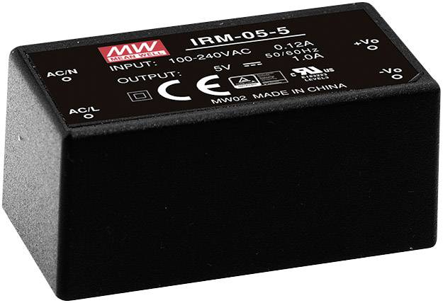 MEAN WELL IRM-05-5 Zasilacz AC/DC 5 V/DC 1 A 5 W - obrazek 1