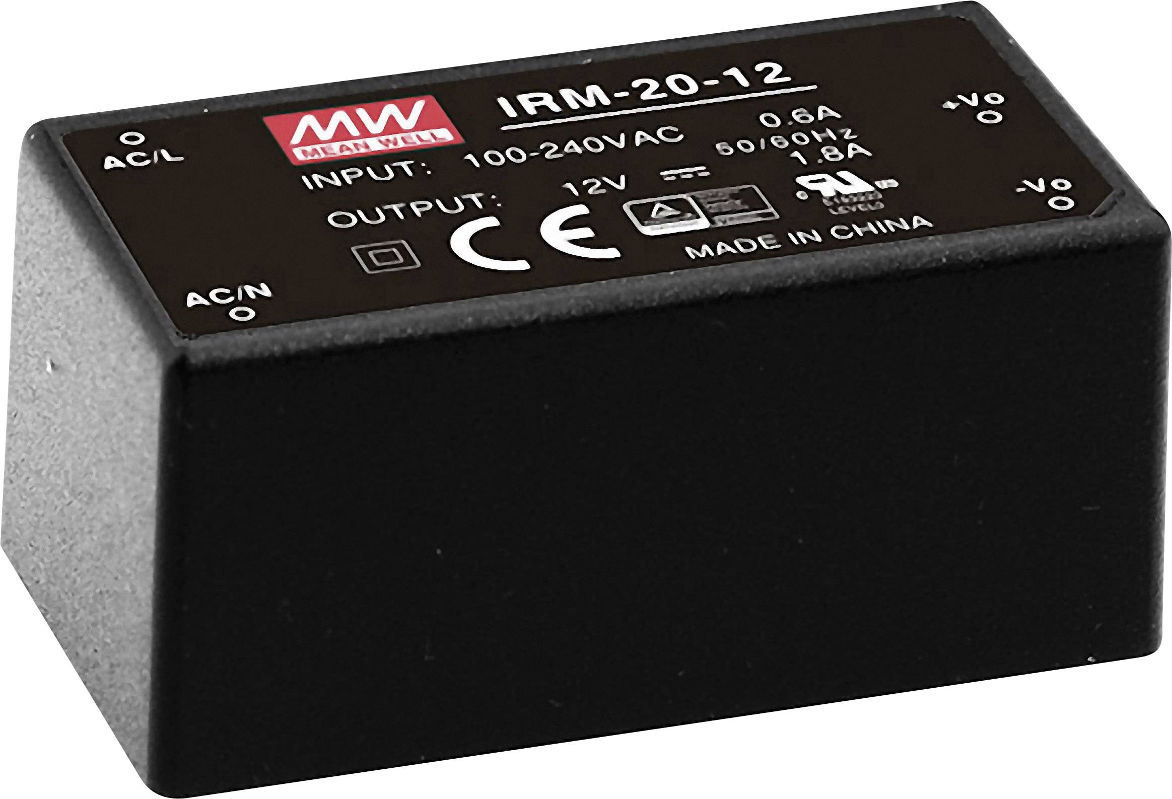 MEAN WELL IRM-20-24 Zasilacz AC/DC 24 V/DC 0.9 A 21.6 W - obrazek 1