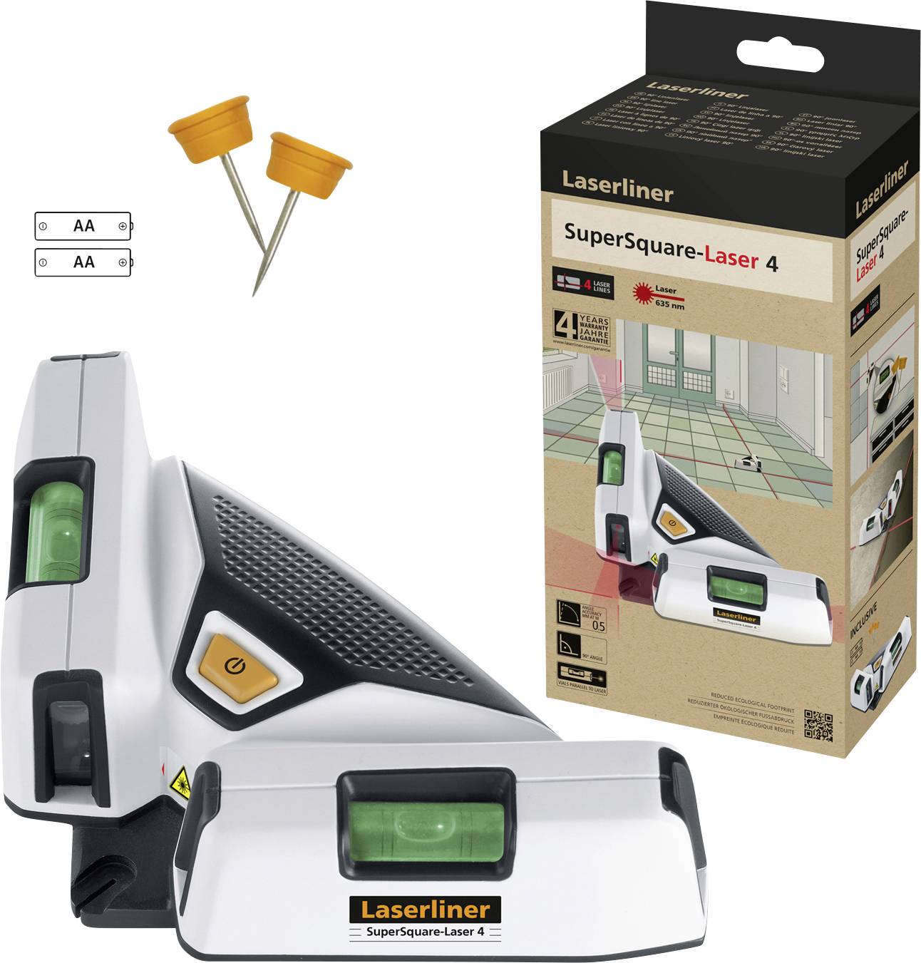 Laser liniowy podłogowy Laserliner SuperSquare-Laser 4 081.134E - obrazek 1