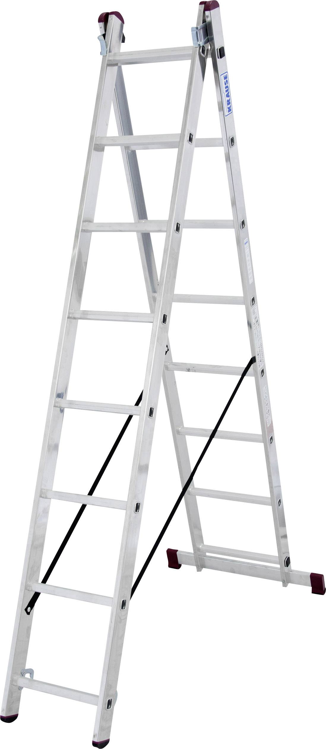 Krause 030283 aluminium Drabina wielofunkcyjna zaw. trawers Maksymalna wysokość robocza: 4.85 m aluminiowy DIN EN 131 8. - obrazek 1