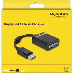 adapter DisplayPort, VGA Delock 61848 61848, 12 cm adapter DisplayPort, VGA Delock 61848 61848, 12 cm