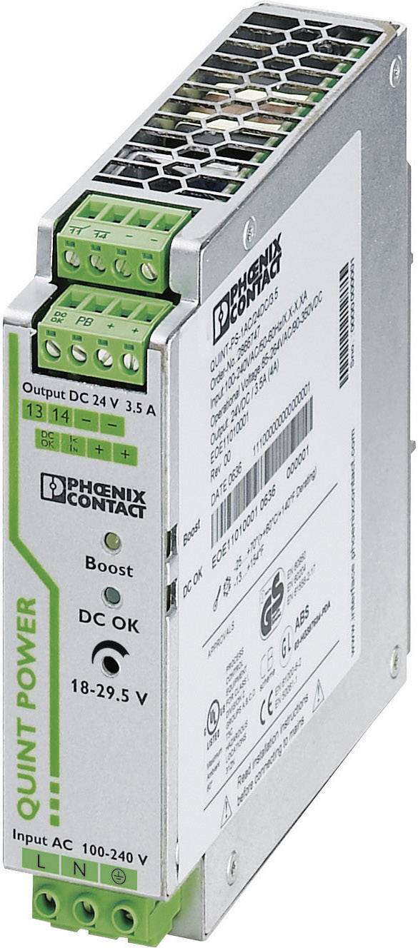 Phoenix Contact 2866747 Zasilacz na szynę DIN 24 V/DC 3.5 A 84 W Ilość wyjść:1 x Opis 1 szt.
