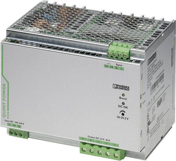 Phoenix Contact 2866789 Zasilacz na szynę DIN 24 V/DC 40 A 18 W Ilość wyjść:1 x Opis 1 szt.