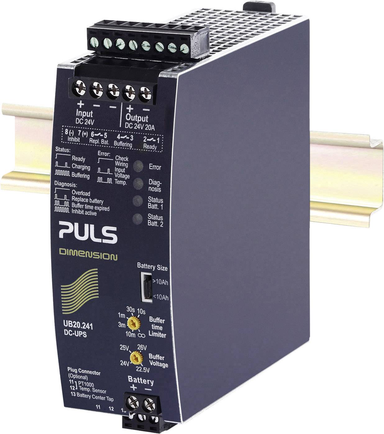 PULS UB20.241 Zasilacz na szynę DIN 24 V/DC 20 A 480 W Ilość wyjść:1 x Opis 1 szt. - obrazek 1