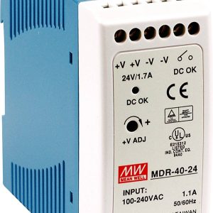 Zasilacz na szynę DIN MEAN WELL MDR-40-48, 48 V/DC, 0.83 A, 40 W Zasilacz na szynę DIN MEAN WELL MDR-40-48, 48 V/DC, 0.83 A, 40 W