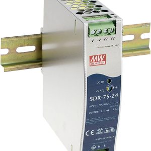 Zasilacz na szynę DIN MEAN WELL SDR-75-48, 48 V/DC, 1.6 A, 76 W Zasilacz na szynę DIN MEAN WELL SDR-75-48, 48 V/DC, 1.6 A, 76 W