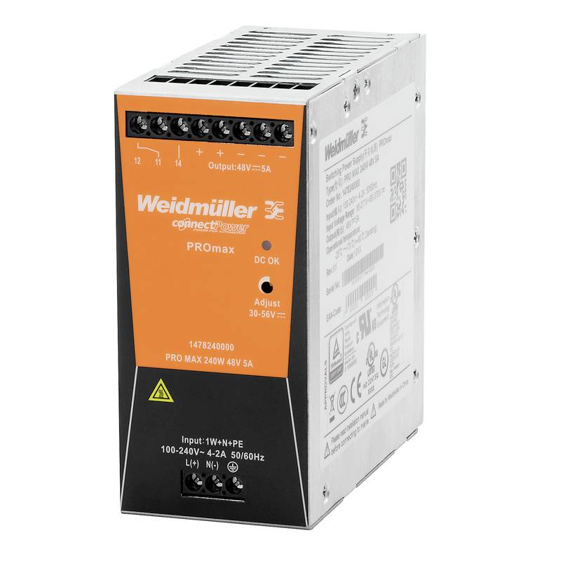 Weidmüller 1478130000 Zasilacz na szynę DIN 24 V/DC 10 A 240 W Opis 1 szt. - obrazek 1