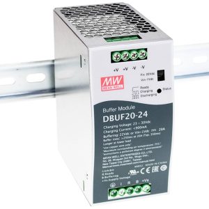MEAN WELL DBUF20-24 Moduł buforowy do montażu na szynie 24 V 20 A Ilość wyjść:1 x Opis 1 szt. MEAN WELL DBUF20-24 Moduł buforowy do montażu na szynie 24 V 20 A Ilość wyjść:1 x Opis 1 szt.