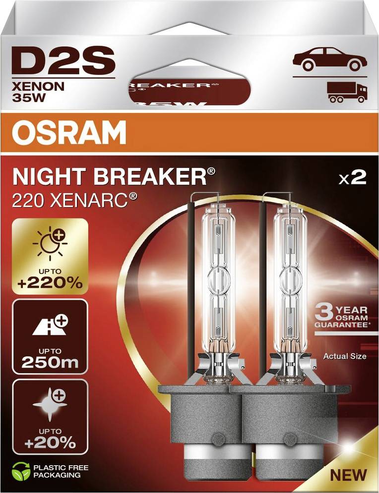 Osram Automotive 66240XN2-2HB Żarówki ksenonowe XENARC NIGHT BREAKER® 220 D2S 35 W 85 V - obrazek 1
