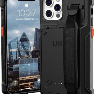 Urban Armor Gear Gear Workflow Etui na zasilacz Apple iPhone 15 czarny Ładowarka indukcyjna, Zintegrowana bateria, Z pas Urban Armor Gear Gear Workflow Etui na zasilacz Apple iPhone 15 czarny Ładowarka indukcyjna, Zintegrowana bateria, Z pas