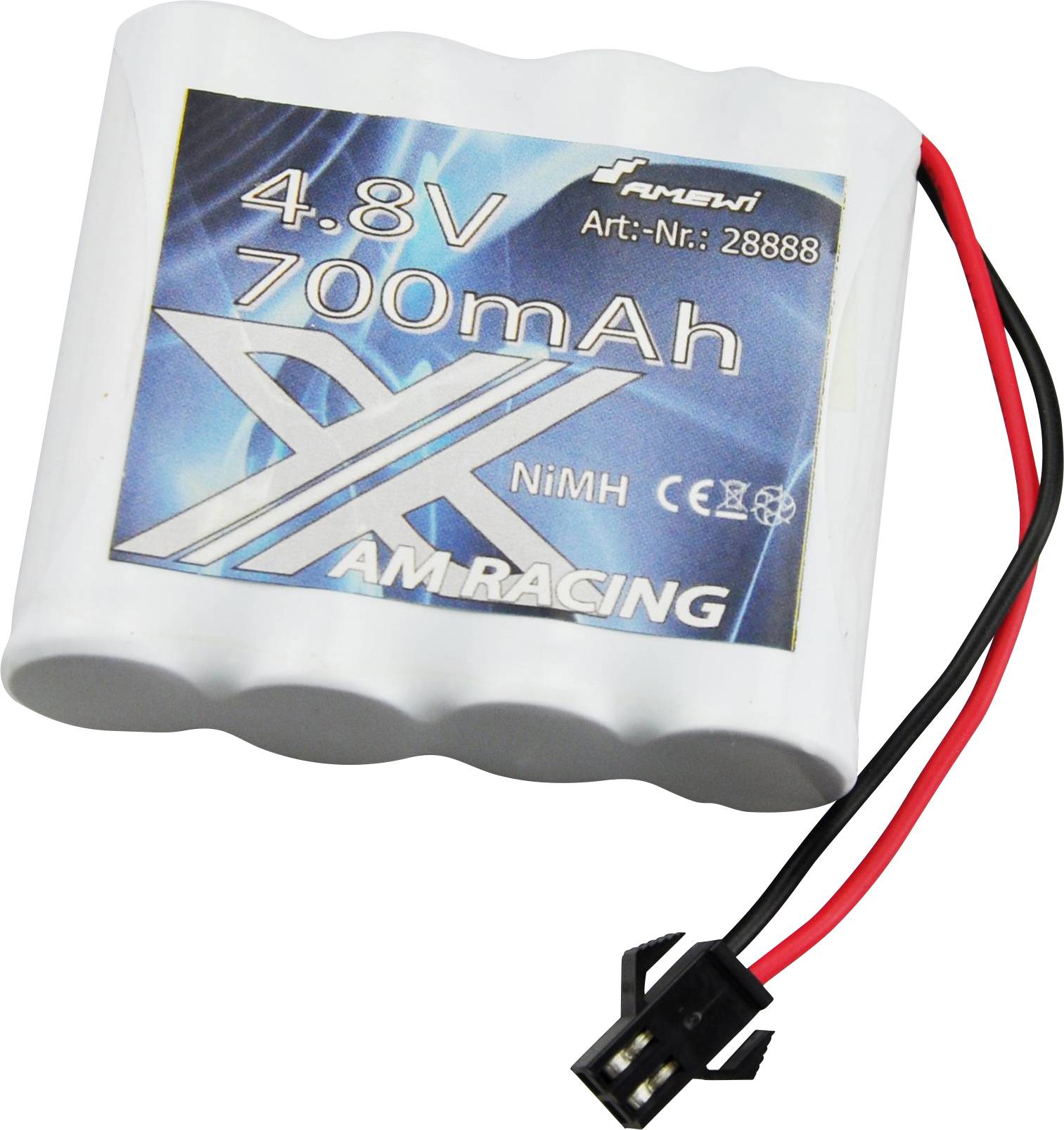 Pakiet akumulatorów (NiMH) 4.8 V 700 mAh Amewi Stick Gniazdo Micro-Car - obrazek 1