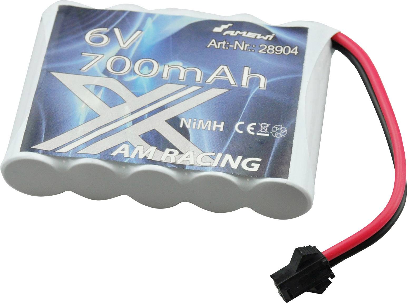 Pakiet akumulatorów (NiMH) 6 V 700 mAh Amewi Stick Gniazdo Micro-Car - obrazek 1
