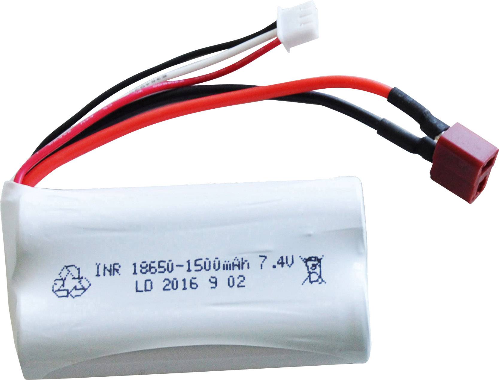 Pakiet akumulatorów (LiIon) 7.4 V 1500 mAh Amewi Racingpack System złączy T - obrazek 1