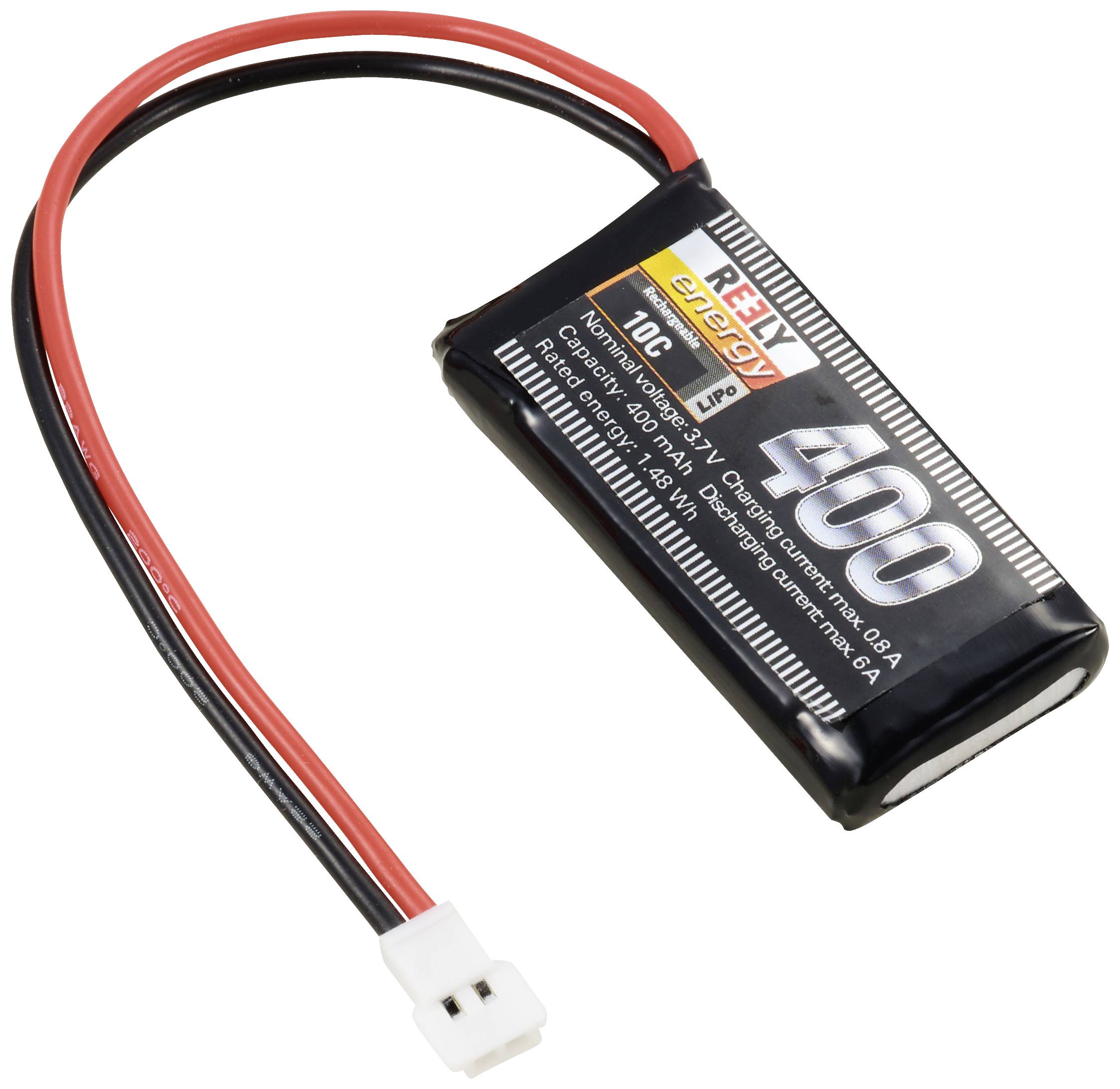 Pakiet akumulatorów (LiPo) 3.7 V 400 mAh 10 C Reely Softcase Wtyczka płaska - obrazek 1