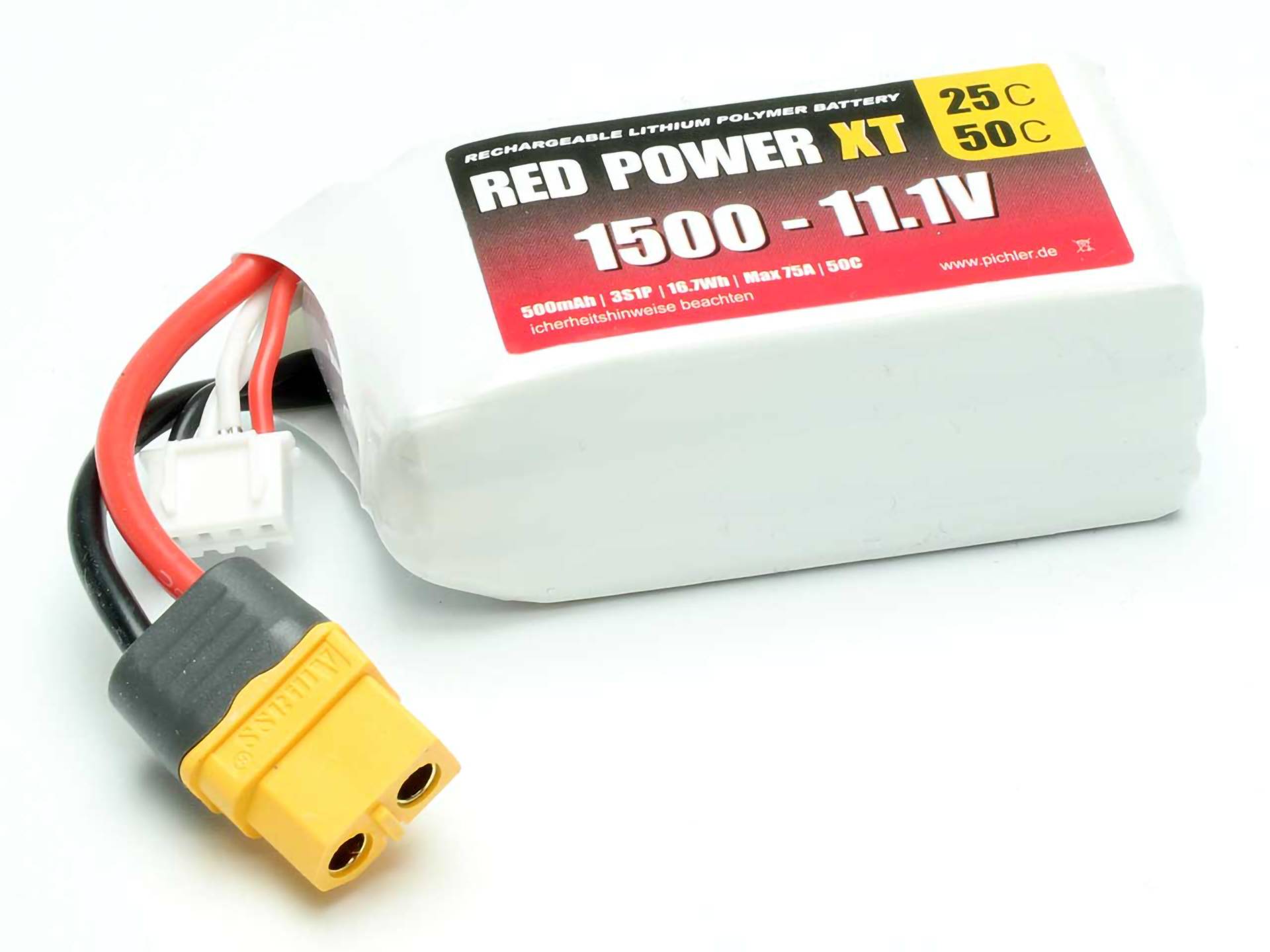 Pakiet akumulatorów (LiPo) 11.1 V 1500 mAh Red Power Softcase XT60 - obrazek 1