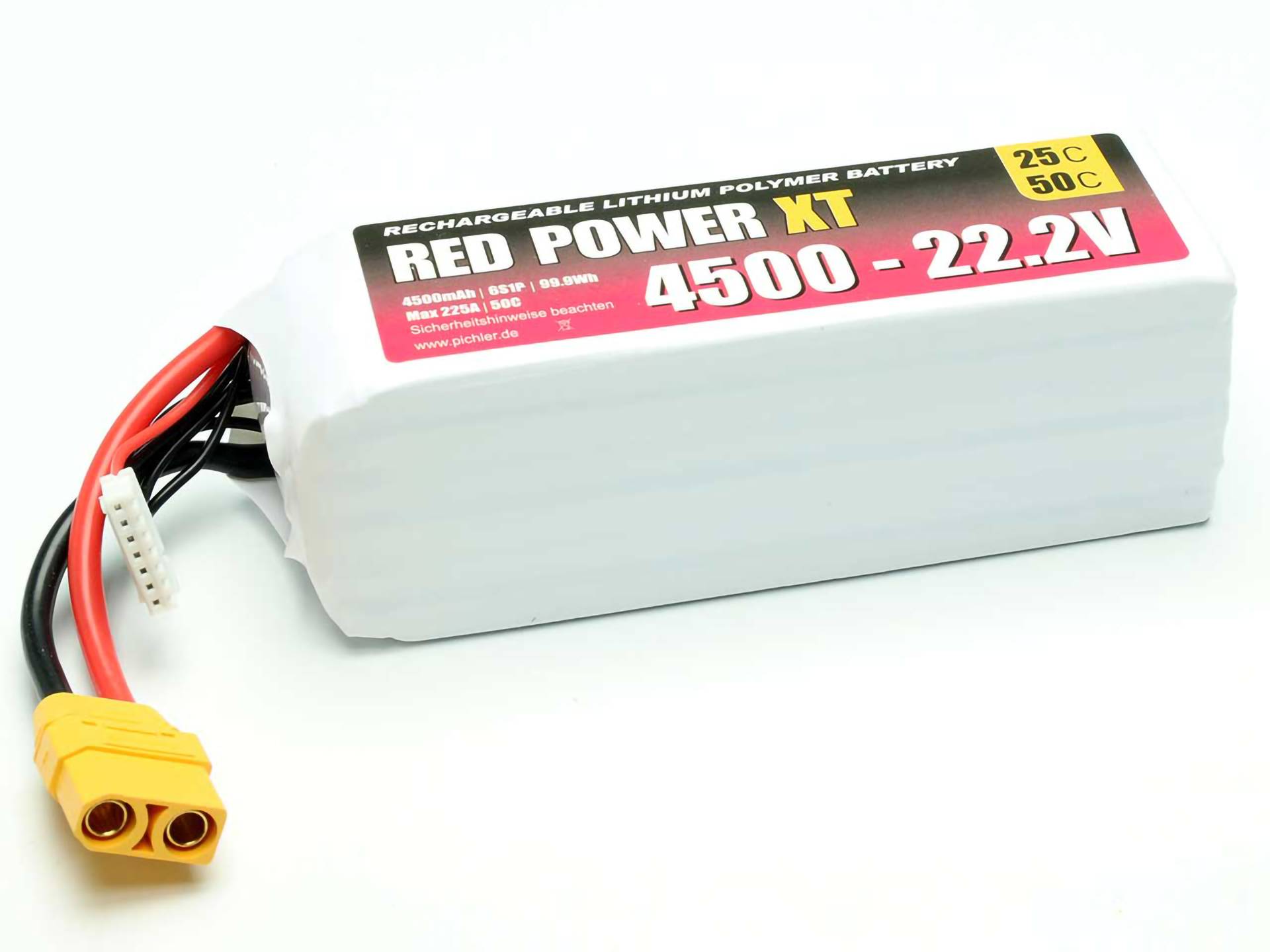 Pakiet akumulatorów (LiPo) 22.2 V 4500 mAh Red Power Softcase XT90 - obrazek 1
