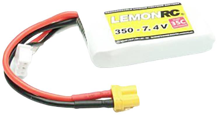 Pakiet akumulatorów (LiPo) 7.4 V 350 mAh 35 C LemonRC Softcase XT30 - obrazek 1