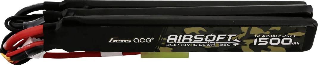Pakiet akumulatorów (LiPo) 11.1 V 1500 mAh 25 C Gens ace Blok Mini-Tamiya - obrazek 1