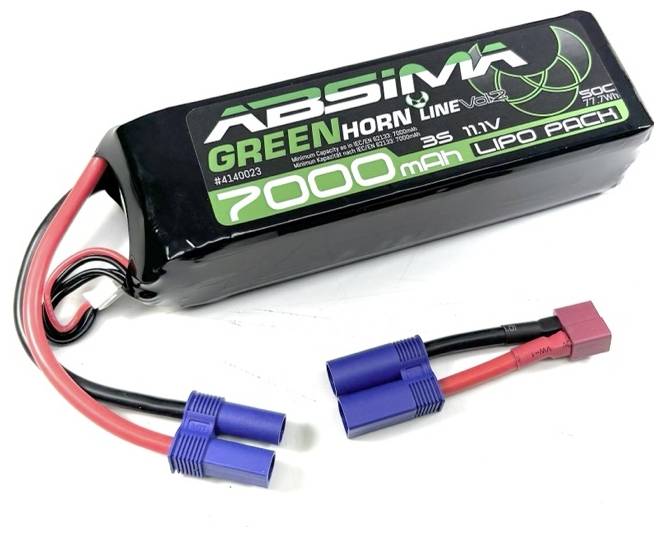 Pakiet akumulatorów (LiPo) 11.1 V 7000 mAh 50 C Absima Stick EC5 wtyczka - obrazek 1
