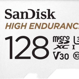 SanDisk High Endurance Monitoring microSDXC 128 GB Class 10, UHS-I, UHS-Class 3, v30 Video Speed Class zaw. kartę pamięc SanDisk High Endurance Monitoring microSDXC 128 GB Class 10, UHS-I, UHS-Class 3, v30 Video Speed Class zaw. kartę pamięc