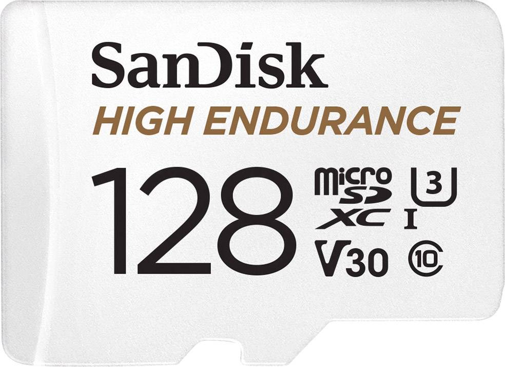 SanDisk High Endurance Monitoring microSDXC 128 GB Class 10, UHS-I, UHS-Class 3, v30 Video Speed Class zaw. kartę pamięc - obrazek 1