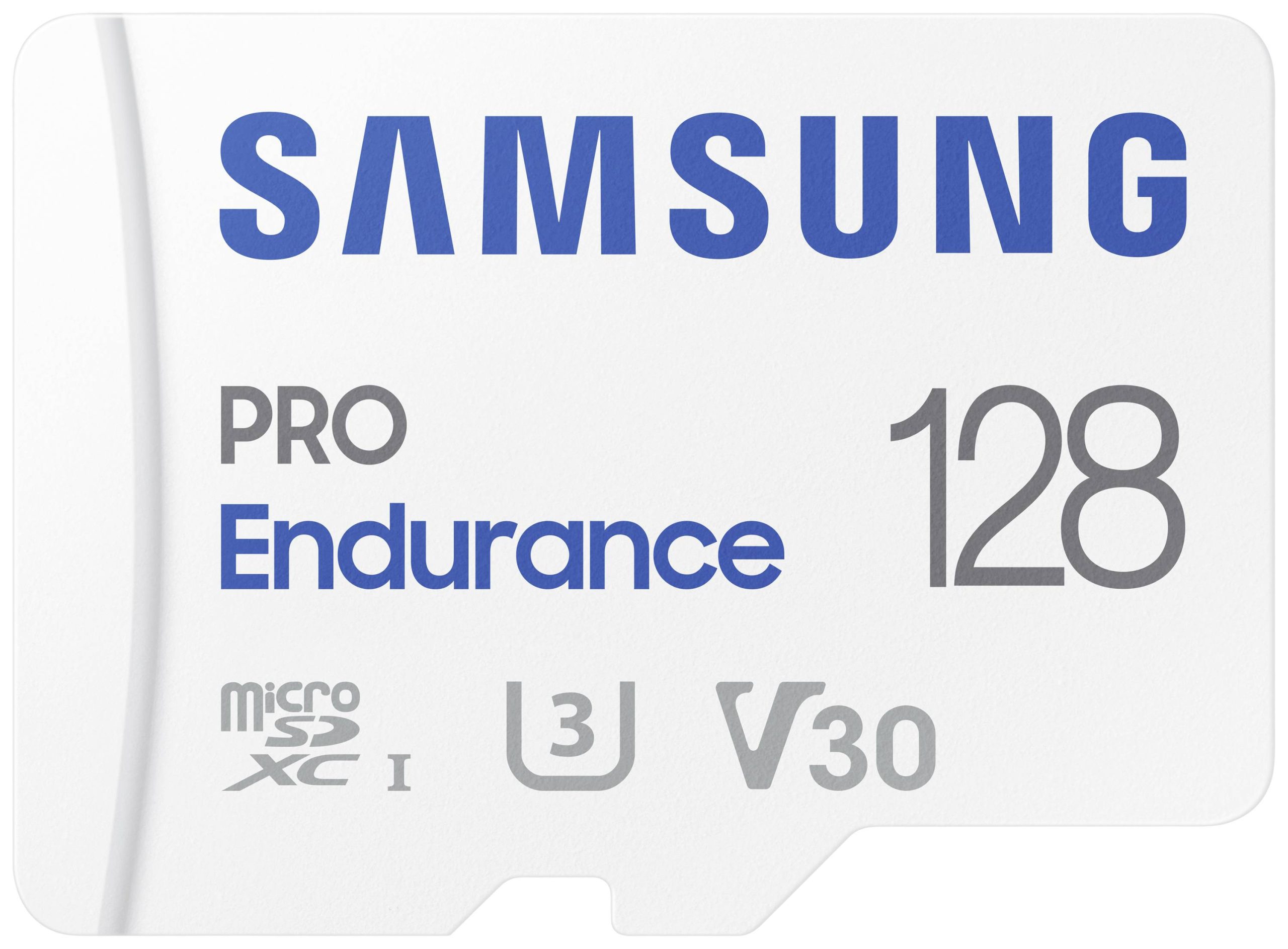 Samsung PRO Endurance microSDXC 128 GB Class 10, UHS-Class 3, v30 Video Speed Class Obsługa wideo 4K, zaw. kartę pamięci - obrazek 1