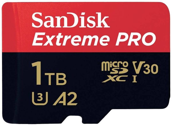 SanDisk Extreme PRO microSDXC 1 TB Class 10, UHS-I, v30 Video Speed Class odporny na wstrząsy, wodoszczelny