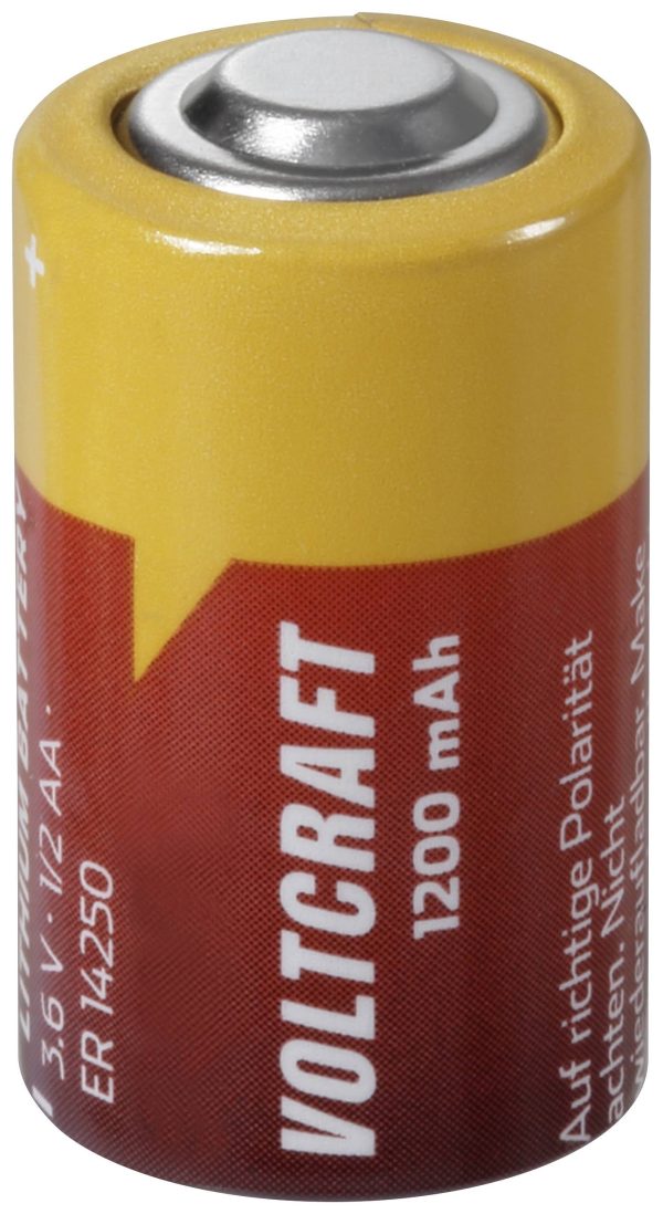 Bateria 1/2 AA VOLTCRAFT, 3.6 V, 1200 mAh, Li-SoCl2, Guzik na górze, 1 szt.