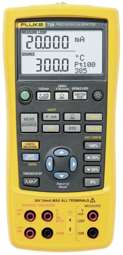 Fluke FLUKE-726/APAC/EMEA Wielofunkcyjny kalibrator Ciśnienie, Częstotliwość, Napięcie, Natężenie prądu, Oporność - obrazek 1