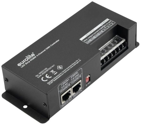 Eurolite 50531100 Kontroler 768 W (max) 8 A 12 – 24 V/DC 12 V, 24 V metal (D x S x W) 16.4 x 6.6 x 3.8 cm 1 szt.