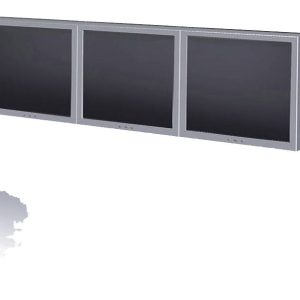 Neomounts Uchwyt do monitora, stołowy FPMA-DTB100 3 Wyświetlacz 25,4 cm (10″) – 61 cm (24″) srebrny Sztywny