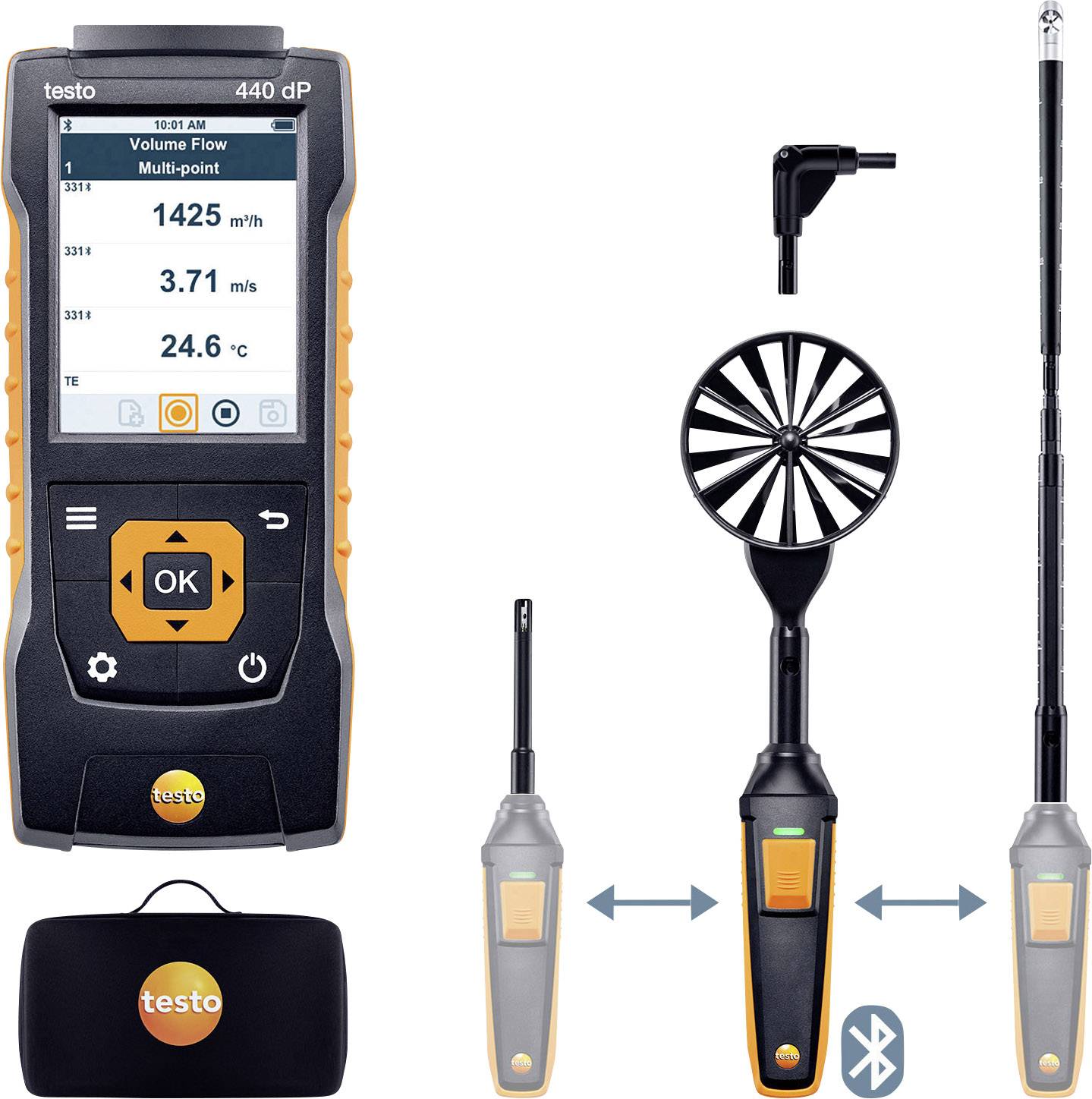 testo 440 Set2 delta P Anemometr - obrazek 1
