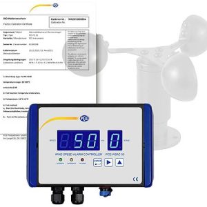 Anemometr PCE Instruments, 0 do 50 m/s, Kalibracja (ISO) Anemometr PCE Instruments, 0 do 50 m/s, Kalibracja (ISO)