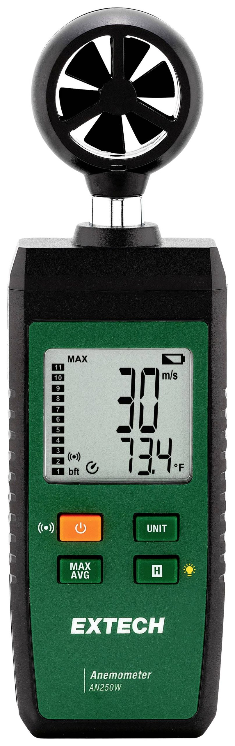 Anemometr Extech AN250W, 1.5 do 30 m/s, -10 do +50 °C - obrazek 1