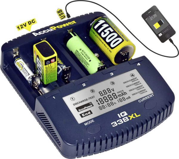 Ładowarka do akumulatorów AccuPower IQ338XL Ładowarka do akumulatorów AccuPower IQ338XL