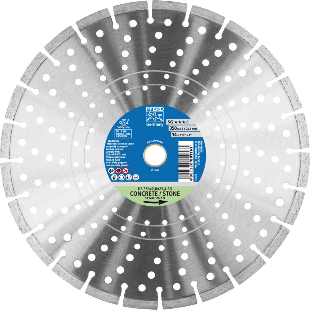 PFERD TOOLS 68000048 Ds Sg Tarcza tnąca diamentowa Średnica 350 mm Średnica otworu 25.4 mm 1 szt. - obrazek 1