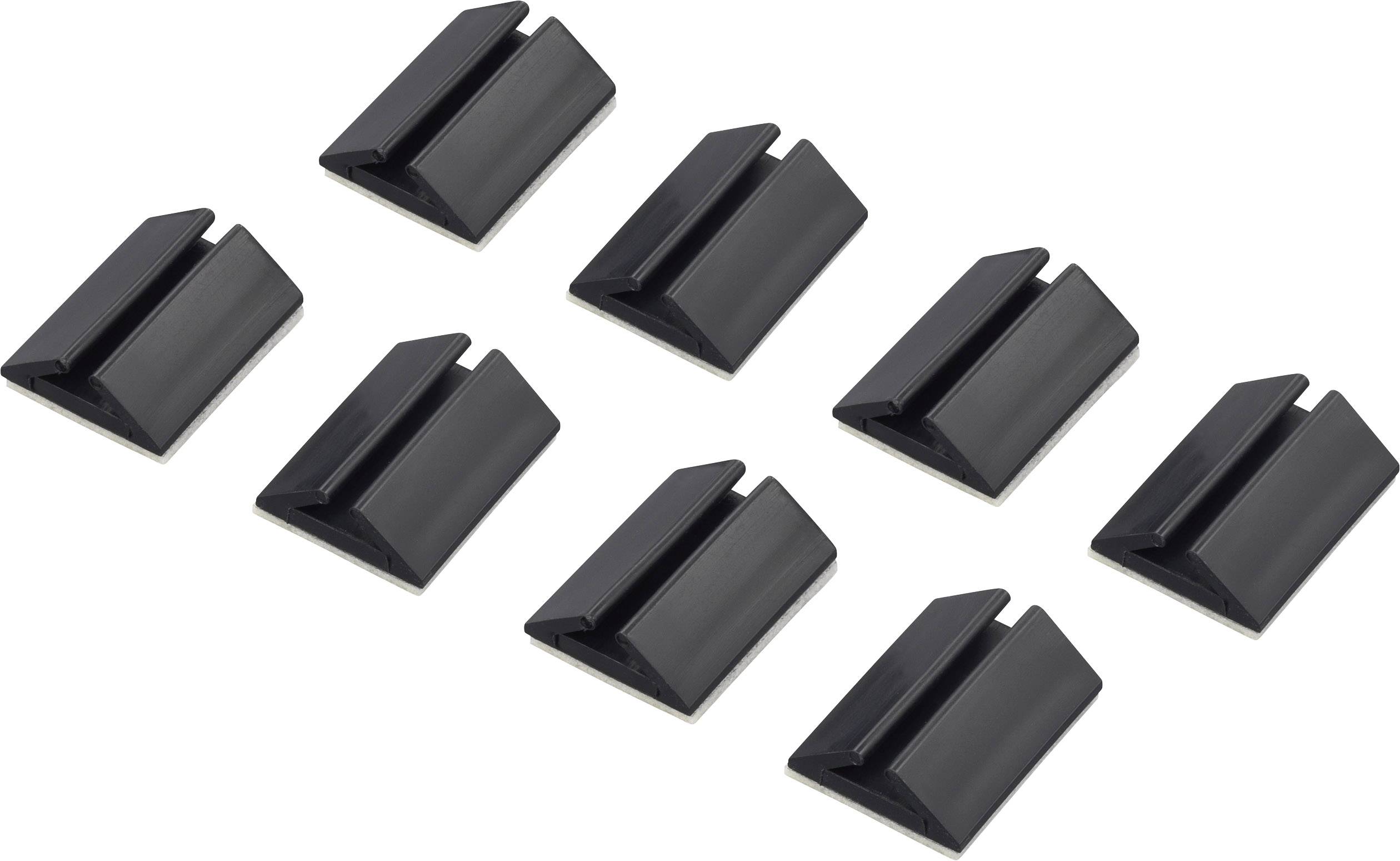 Uchwyt kablowy TRU COMPONENTS 617164-BK 1282781, 2.50 do 3.00 mm, 8 szt. - obrazek 1